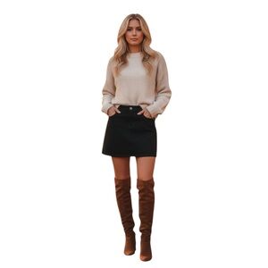 Heritage Black Denim Mini Skirt Women’s Size Medium